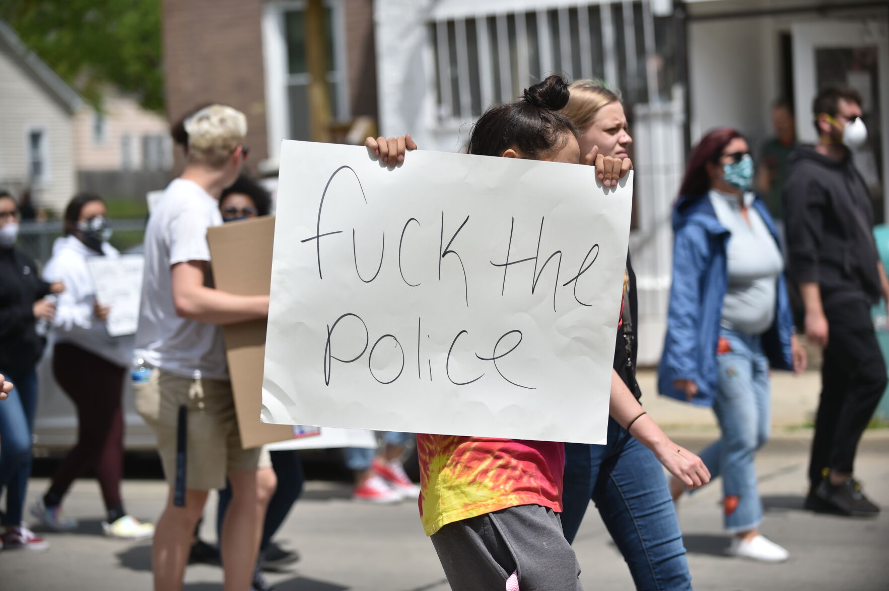 Monday's protest